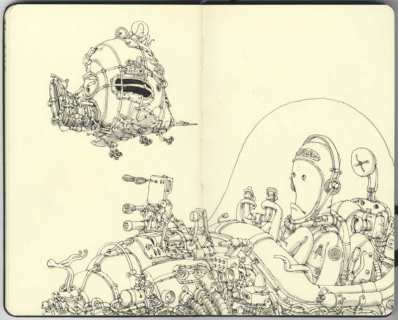 Mattias Adolfsson - Moleskine Sketchbook 41