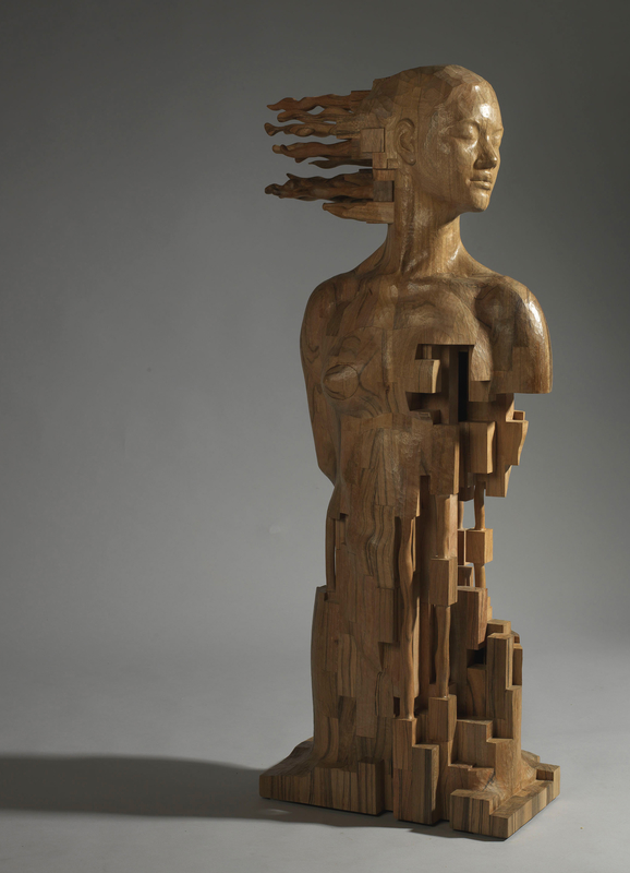 Pixelated Wood Sculptures Carved by Hsu Tung Han — Colossal