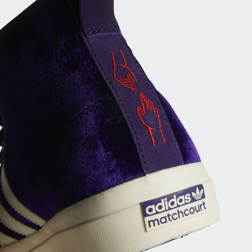 adidas matchcourt high rx purple