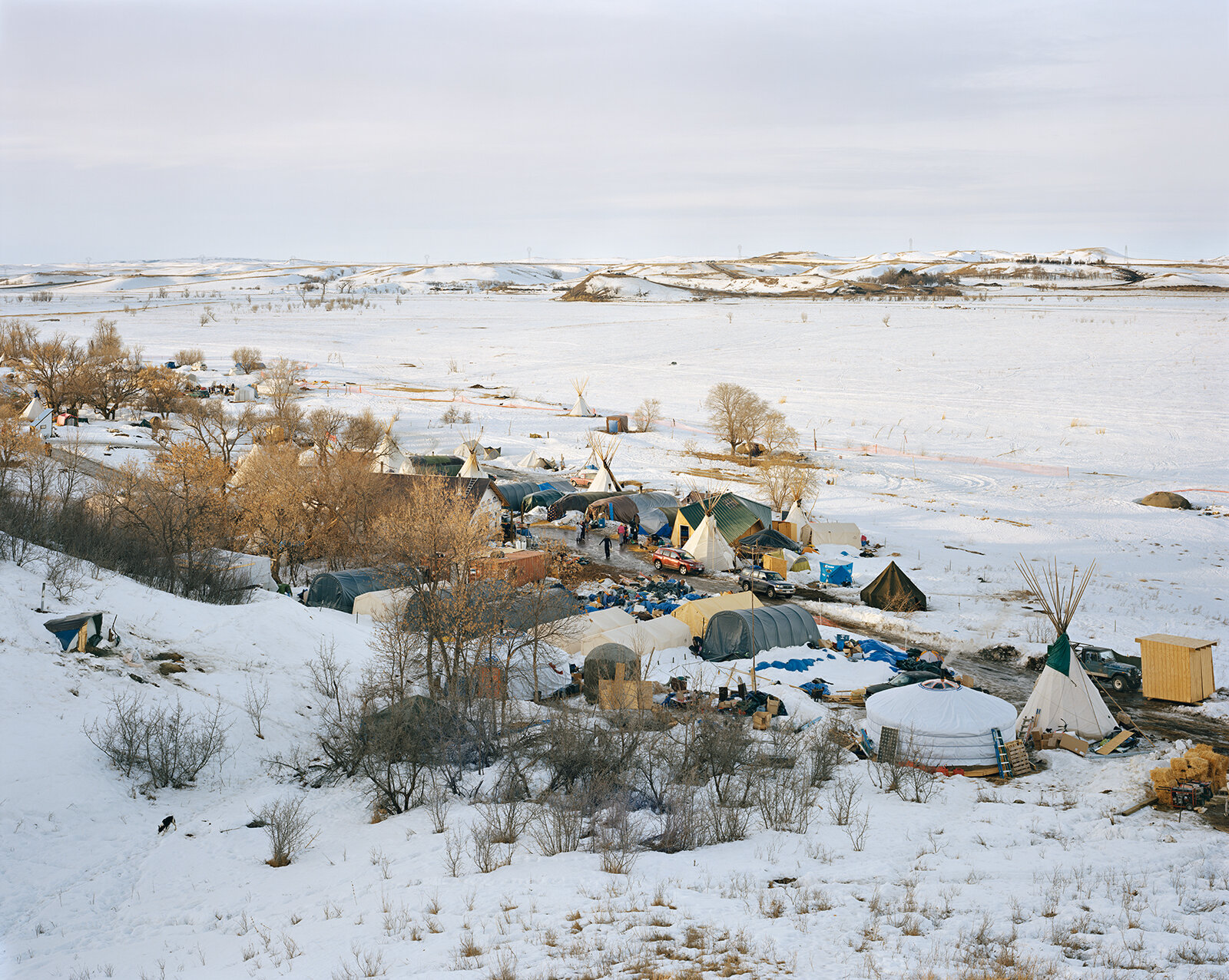 Sacred Stone Camp, Standing Rock Sioux Reservation, North Dakota 2017 @ Mitch Epstein