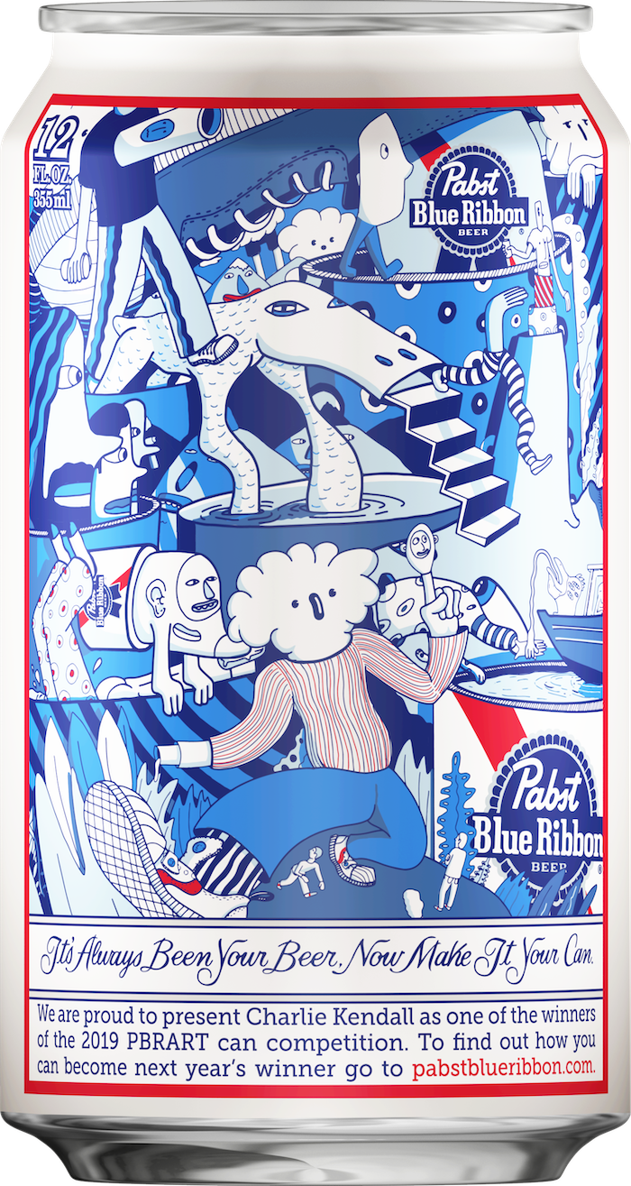 Pabst Blue Ribbon Beer Art Print