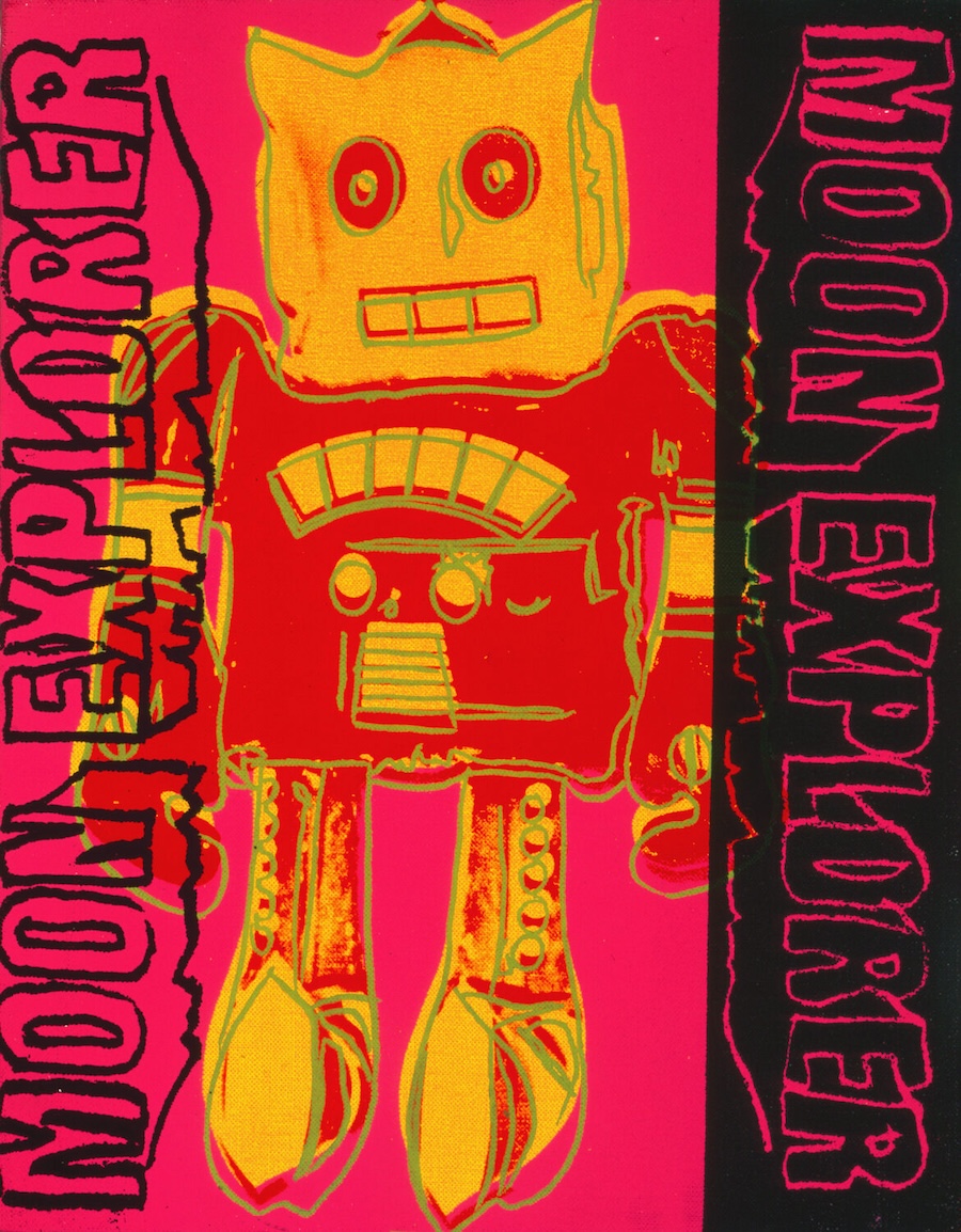 Andy Warhol, Moon Explorer Robot, 1983, © The Andy Warhol Foundation for the Visual Arts, Inc.