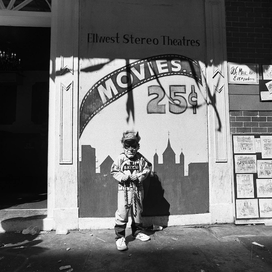 MOVIES 25¢ Bat Boy, Mardi Gras, NoLA, February 1977 // All photography © Meryl Meisler