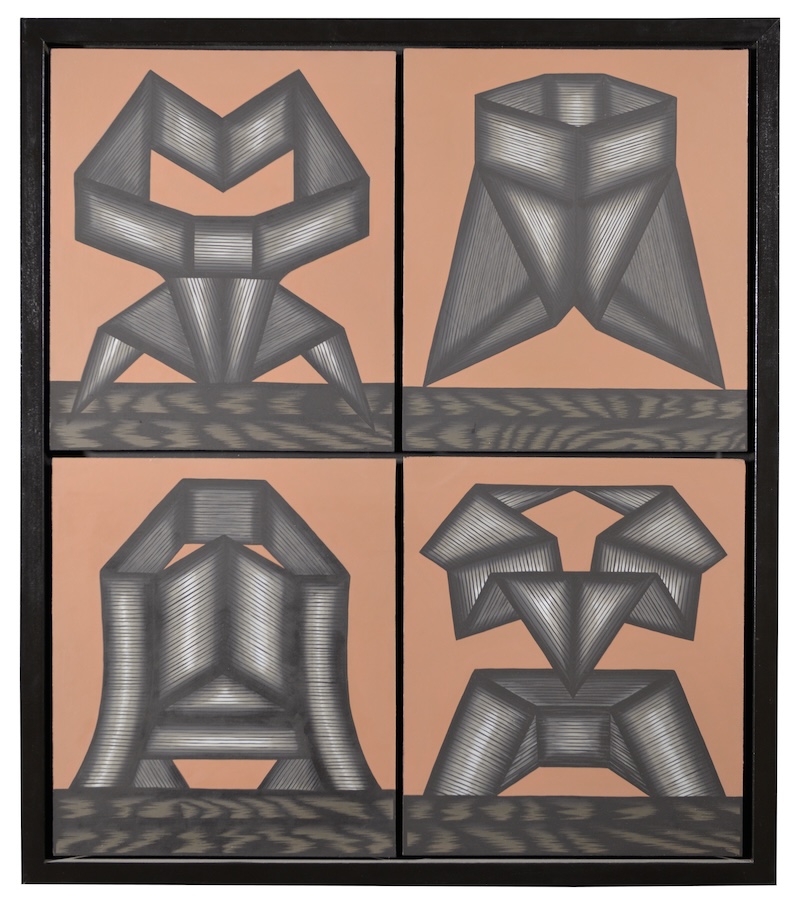 O.H. #2, 1976 Acrylic on Masonite in artist’s frame 90.2 × 78.8 cm (35 1/2 × 31 in.) Illinois State Museum, Illinois Legacy Collection,