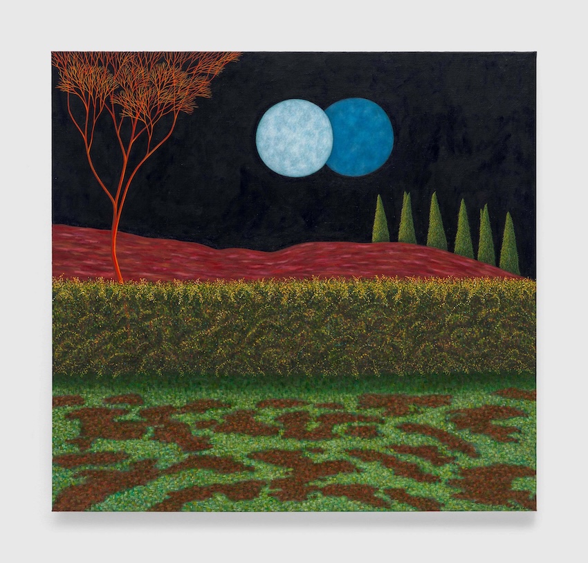 Blue Moon, 2023 Oil on linen  38 1/8 x 40 1/4 inches (96.8 x 102.2 cm)