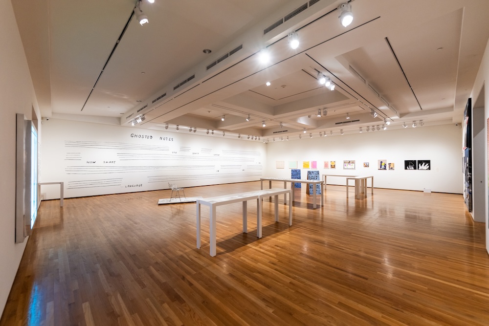 Public Texts: A Californian Visual Language, Curated by Alex Lukas Installation view (Courtesy of the AD&A Museum / Photo by Jeff Liang, Kerr Hall, UC Santa Barbara)