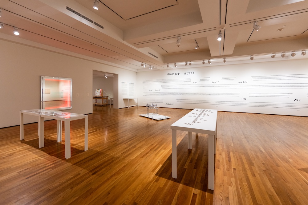 Public Texts: A Californian Visual Language, Curated by Alex Lukas Installation view (Courtesy of the AD&A Museum / Photo by Jeff Liang, Kerr Hall, UC Santa Barbara)