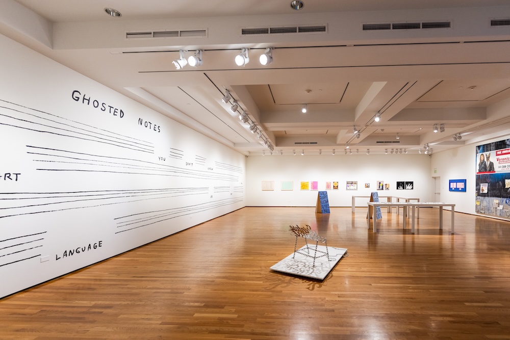 Public Texts: A Californian Visual Language, Curated by Alex Lukas Installation view (Courtesy of the AD&A Museum / Photo by Jeff Liang, Kerr Hall, UC Santa Barbara)