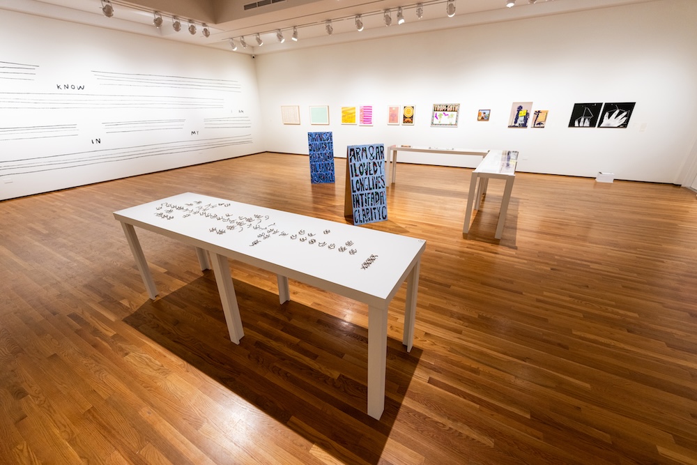 Public Texts: A Californian Visual Language, Curated by Alex Lukas Installation view (Courtesy of the AD&A Museum / Photo by Jeff Liang, Kerr Hall, UC Santa Barbara)