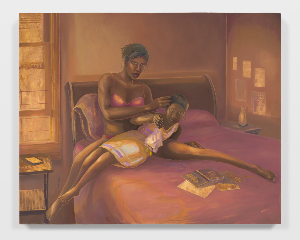 Deana and Grace, 2024 Oil on linen 42 1/8 x 52 1/8 inches