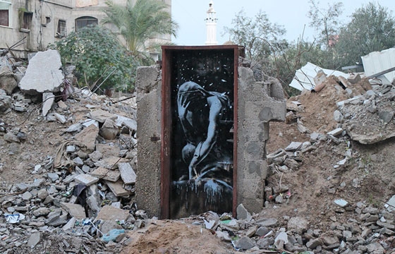 Banksy Shares New Work and Video From Gaza