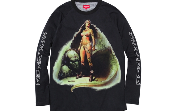 Supreme × Boris Vallejo Tank top Black L