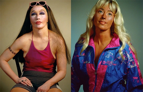 Cindy Sherman transforms herself into androgynous characters to