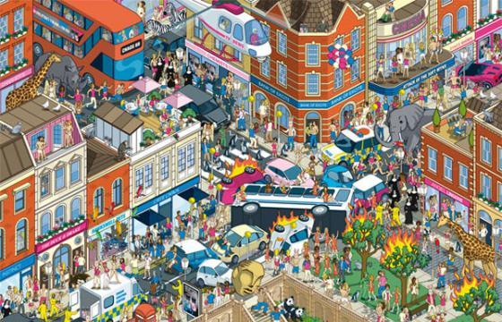 Juxtapoz Magazine - Rod Hunt's Chaotic Landscapes