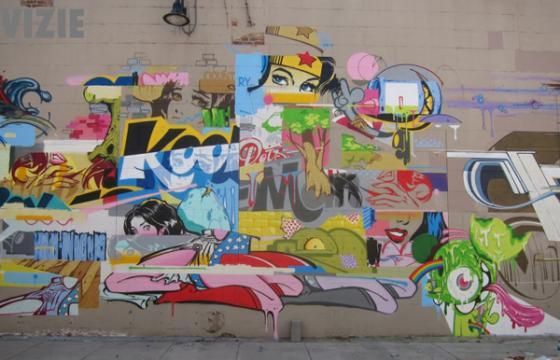 Juxtapoz Magazine - Pose, Vizie, and Dalek Collaboration