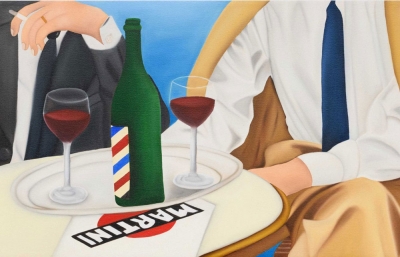 Alli Conrad Paints a "Cafe Society" image