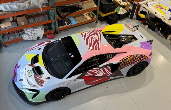 Mickalene Thomas Creates Design for DART Car's Custom McLaren Racecar